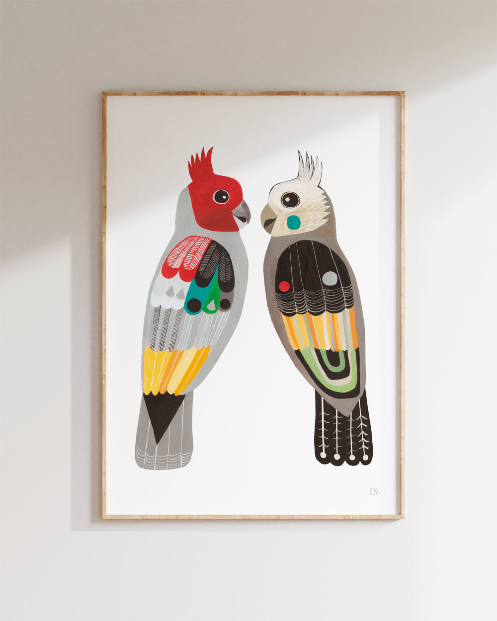Art Print A4 Gang Gang Cockatoos at City Hill Canberra - Stuart McMillen main image 0