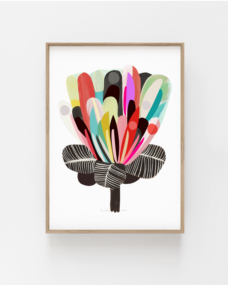 Protea Botanical Art Print
