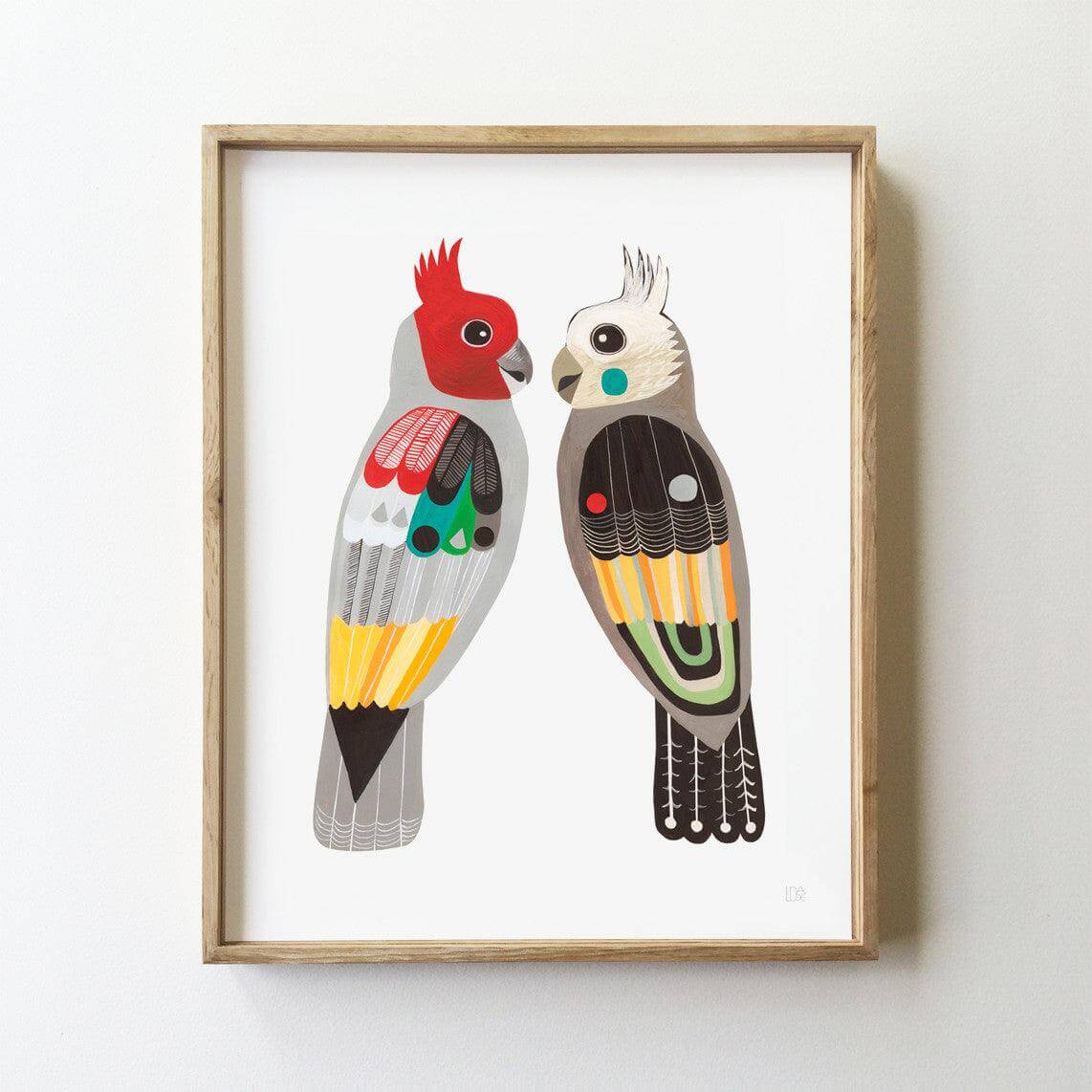 Gang-gang Cockatoos Art Print - inaluxe