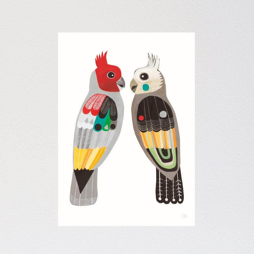 Gang-gang Cockatoos Art Print - inaluxe