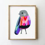 Rose Robin Archival Print - inaluxe