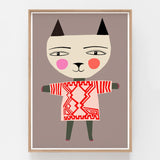 Hugs Kitty Fine Art Print
