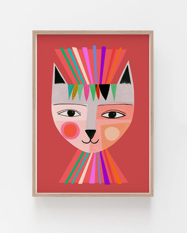 Rainbow Kitty Fine Art Print