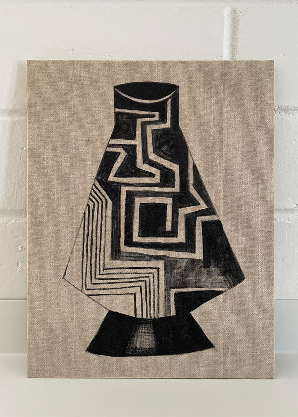 Black Vessel Still Life original painting