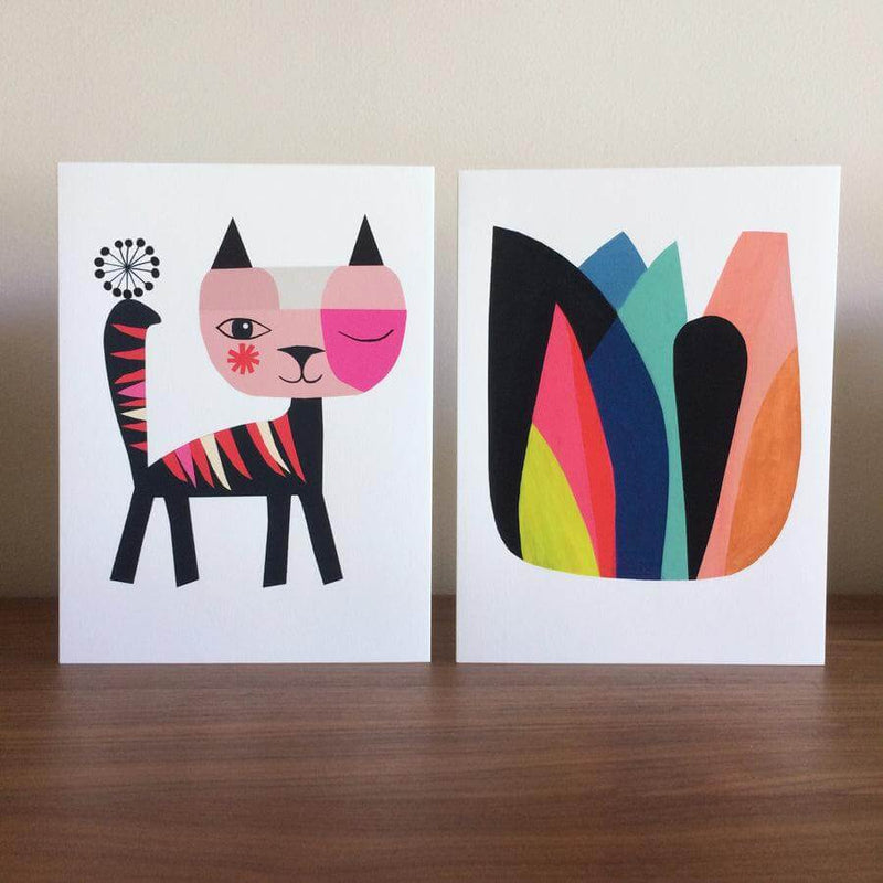 Mini Art Prints - The Abstract Garden - inaluxe